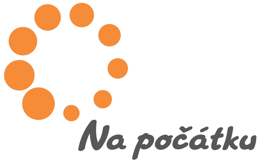 Logo and name belong to the Czech public benefit organization Na počátku (In the Beginning). This organization helps pregnant women and mothers with children in difficult life situations.