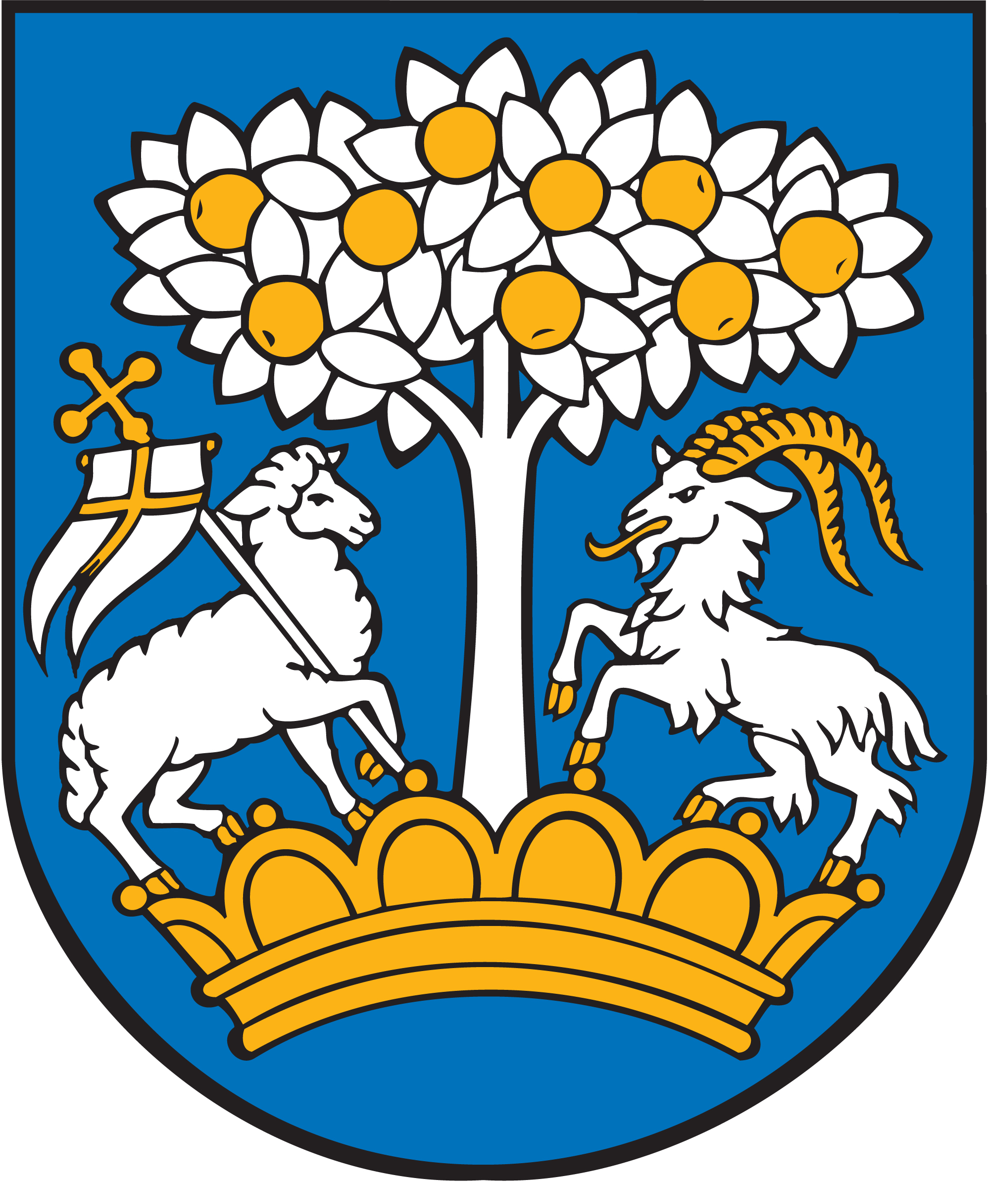 Coat of arms of the Village of Topoľčianky