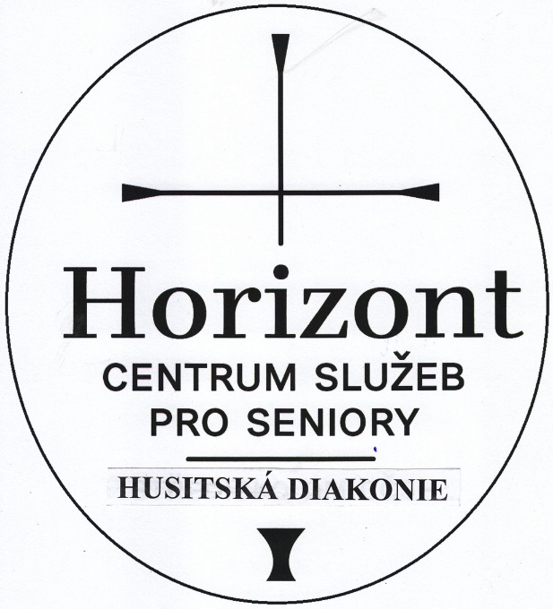 Logo of the Horizont organization, which focuses on social services for seniors in the Czech Republic.